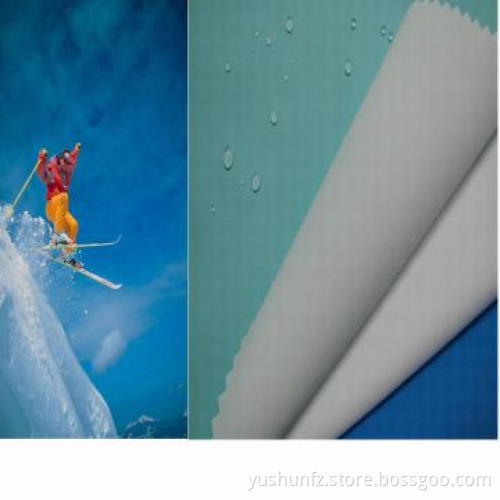 Waterproof polyurethane coated nylon taslan fabric for jacket